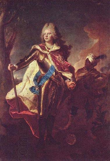 Hyacinthe Rigaud Portrait of Friedrich August II of Saxony China oil painting art